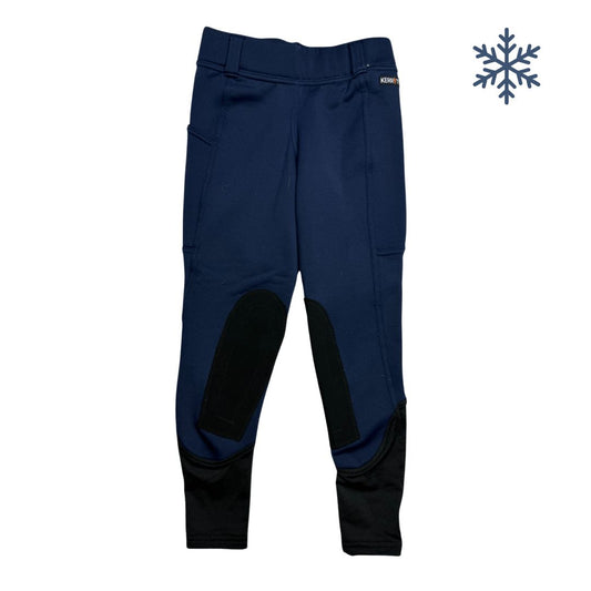 Kerrits Power Stretch KP Pocket Riding Tight in Blue - Youth Medium