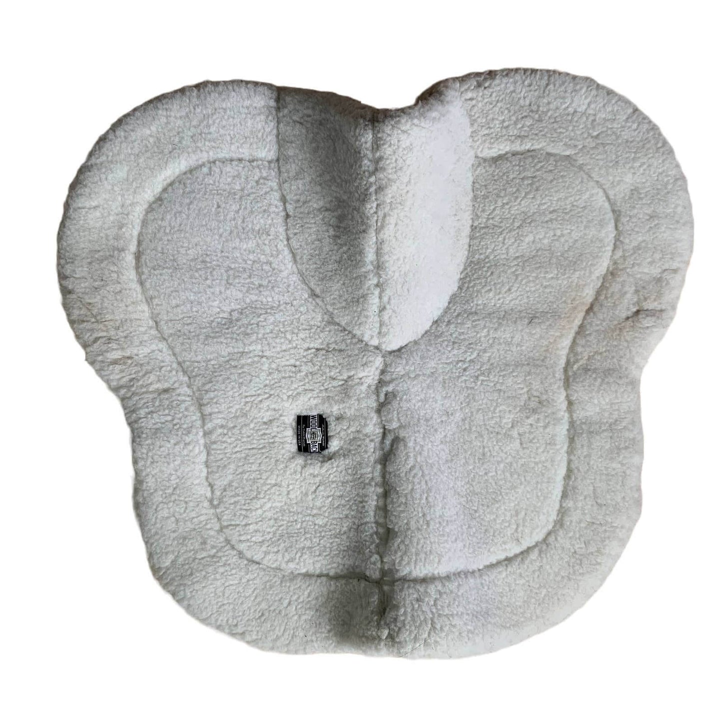 Toklat 'WoolBack CoolBack' High Profile Barrel Pad in White - Horse