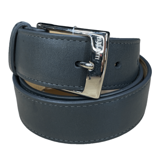 Parlanti Leather Belt in Grey - Large (37")