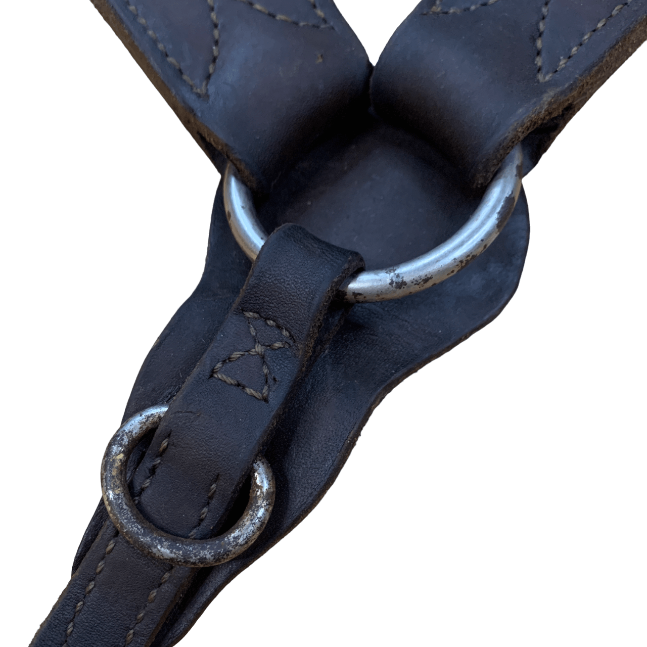 Leather Breast Collar in Light Brown - Full