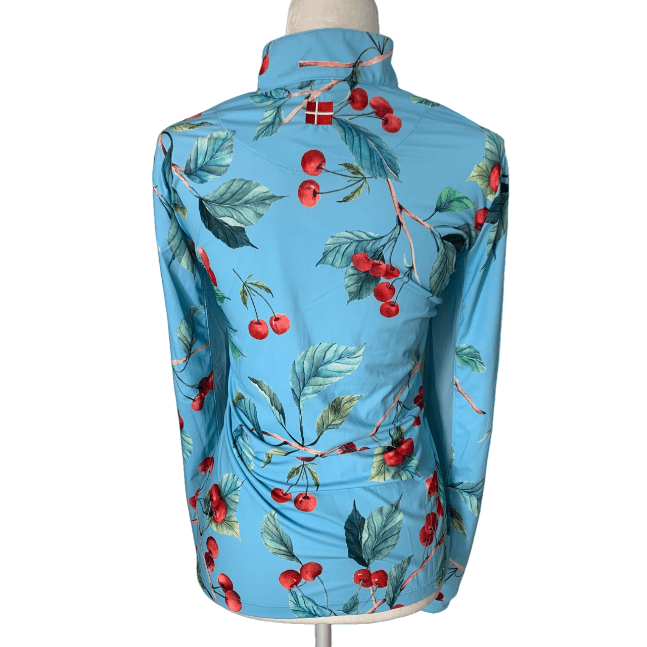 Kastel Denmark 'Watercolor California Cherries' Sun Shirt in Blue - Woman's X-Large