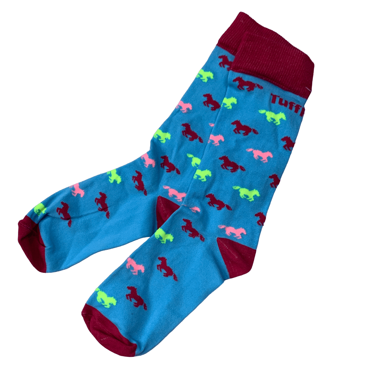 TuffRider Kids' Neon Pony Socks
