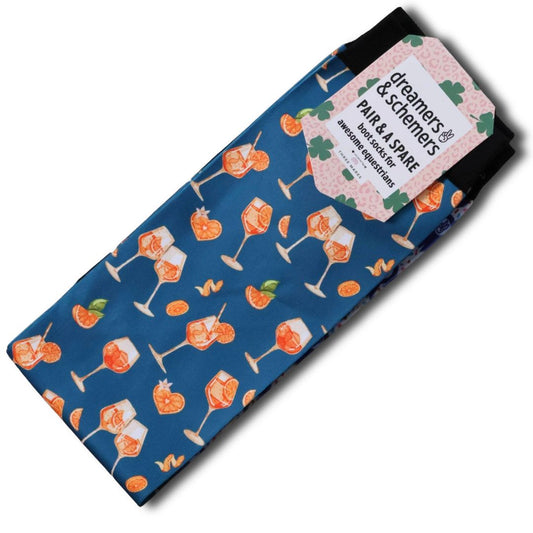 Dreamers & Schemers 'Aperol Spritz' Pair & a Spare Boot Sock - Adult