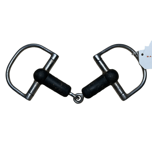Hard Rubber Jointed Snaffle Dee Ring