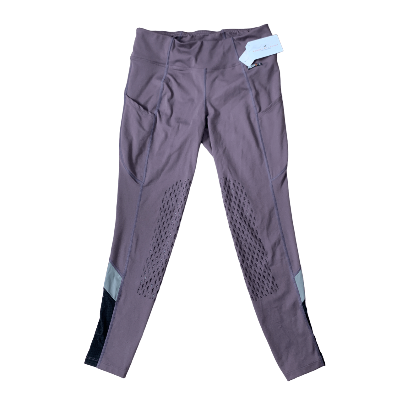 Kerrits 'Free Style' Knee Patch Pocket Tight in Purple - Woman's Medium