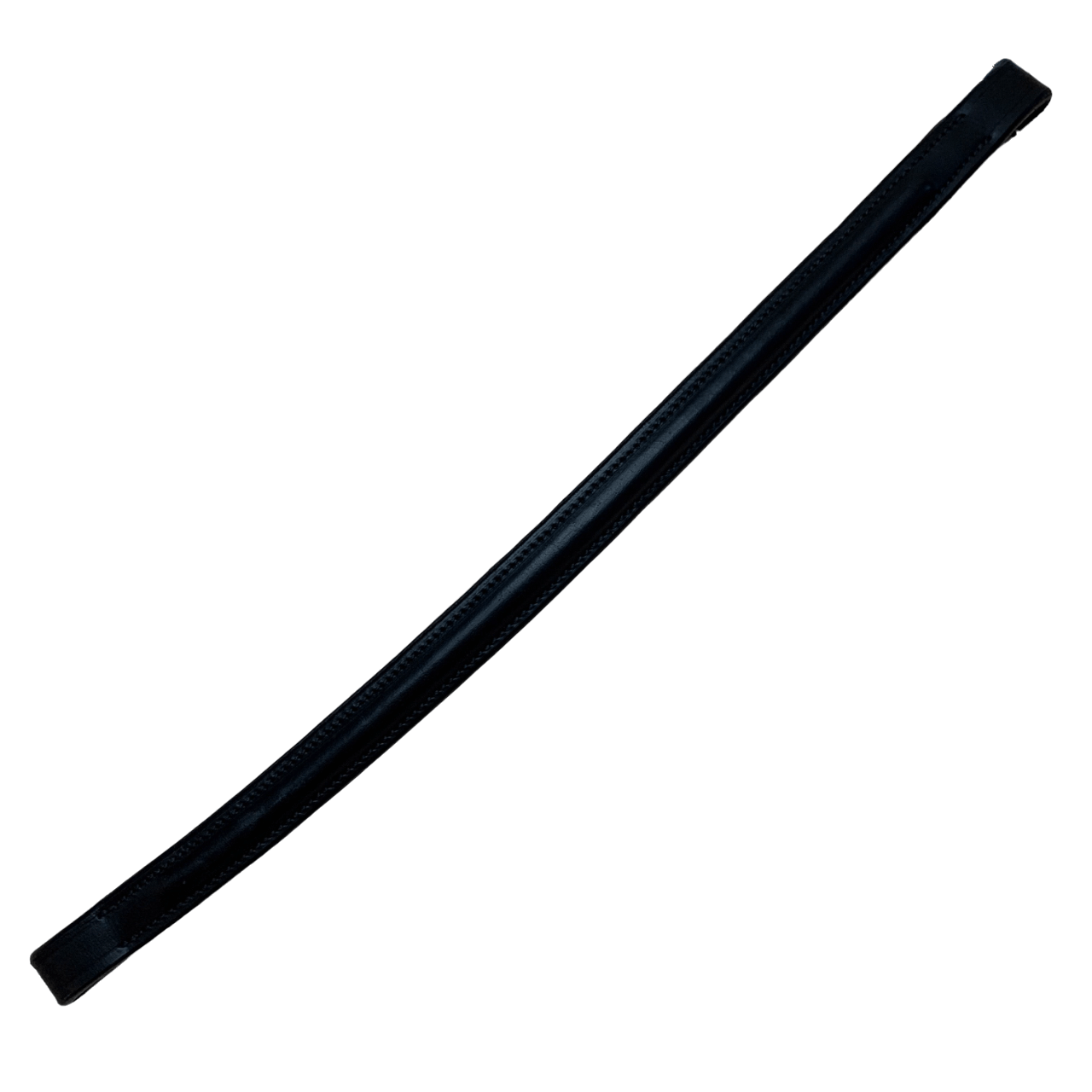 Rolled Browband in Black - Full