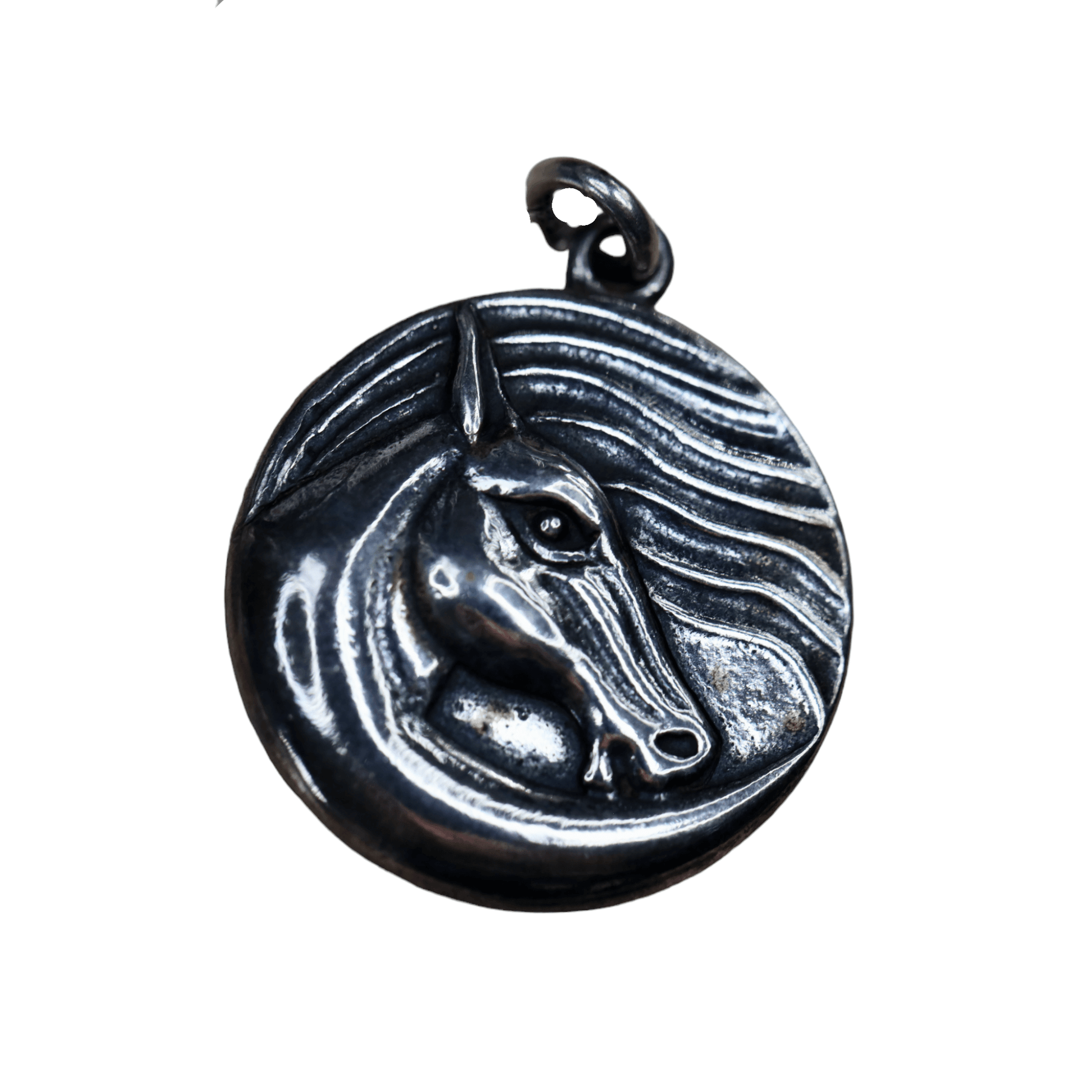 Wind Horse Pendant in Sterling Silver