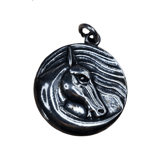 Wind Horse Pendant in Sterling Silver