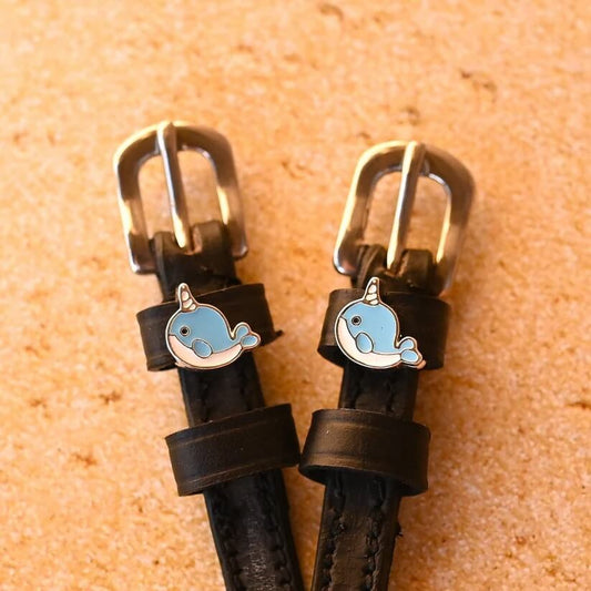 ManeJane Narwhale Spur Straps in Black - 17"
