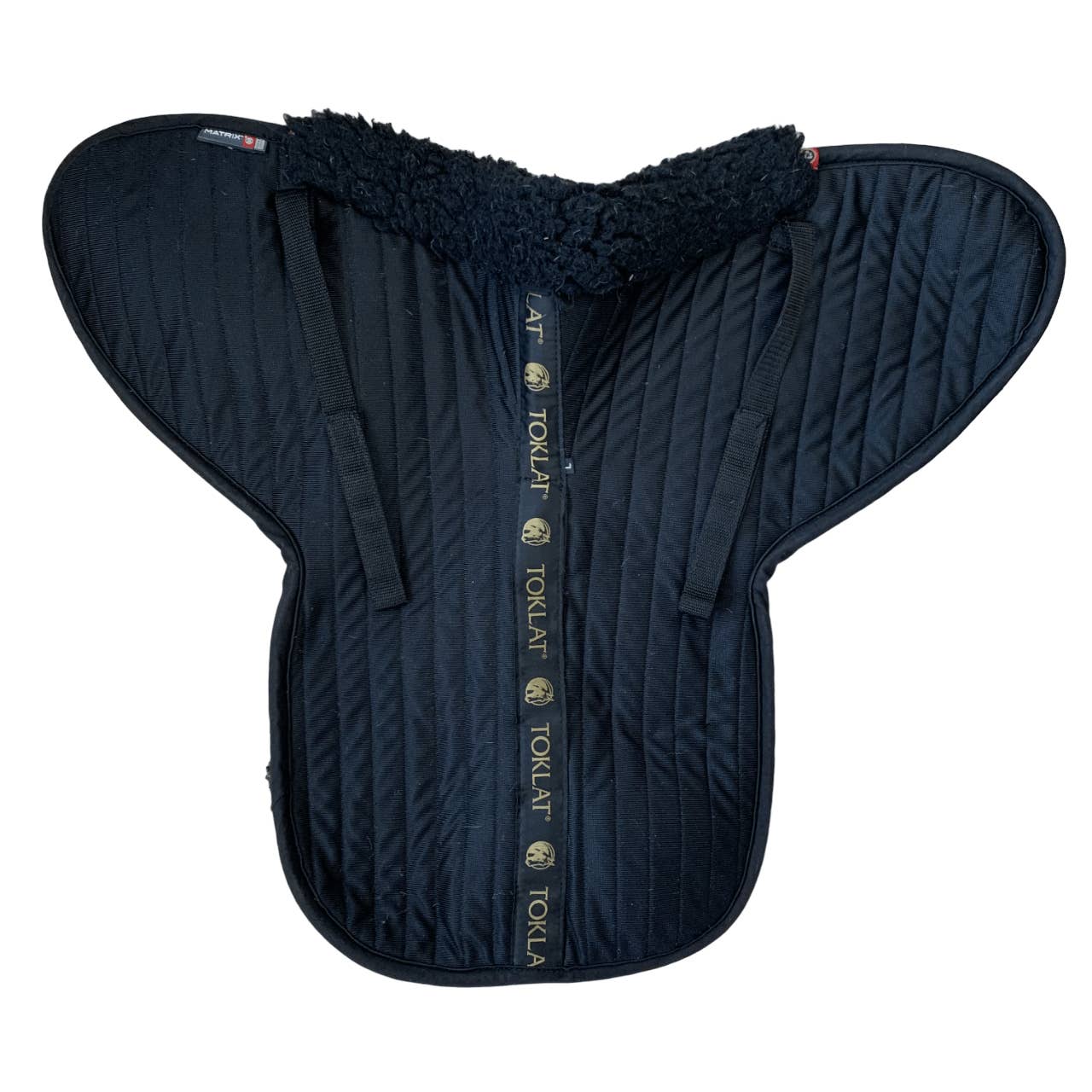 Toklat T3 'Matrix Ergonomic Woolback' Half Pad in Black - Large