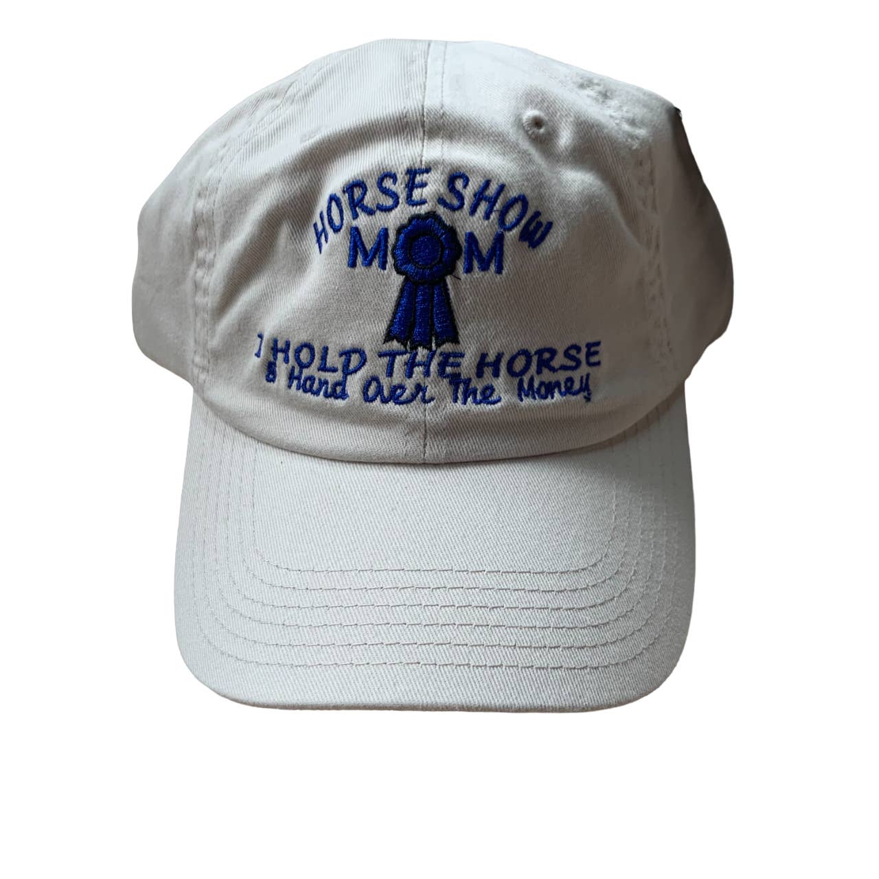 'Horse Show Mom' Embroidered Equestrian Baseball Cap - One Size