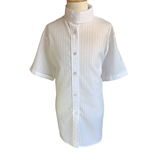 Devon-Aire Show Shirt in White - Youth 14R
