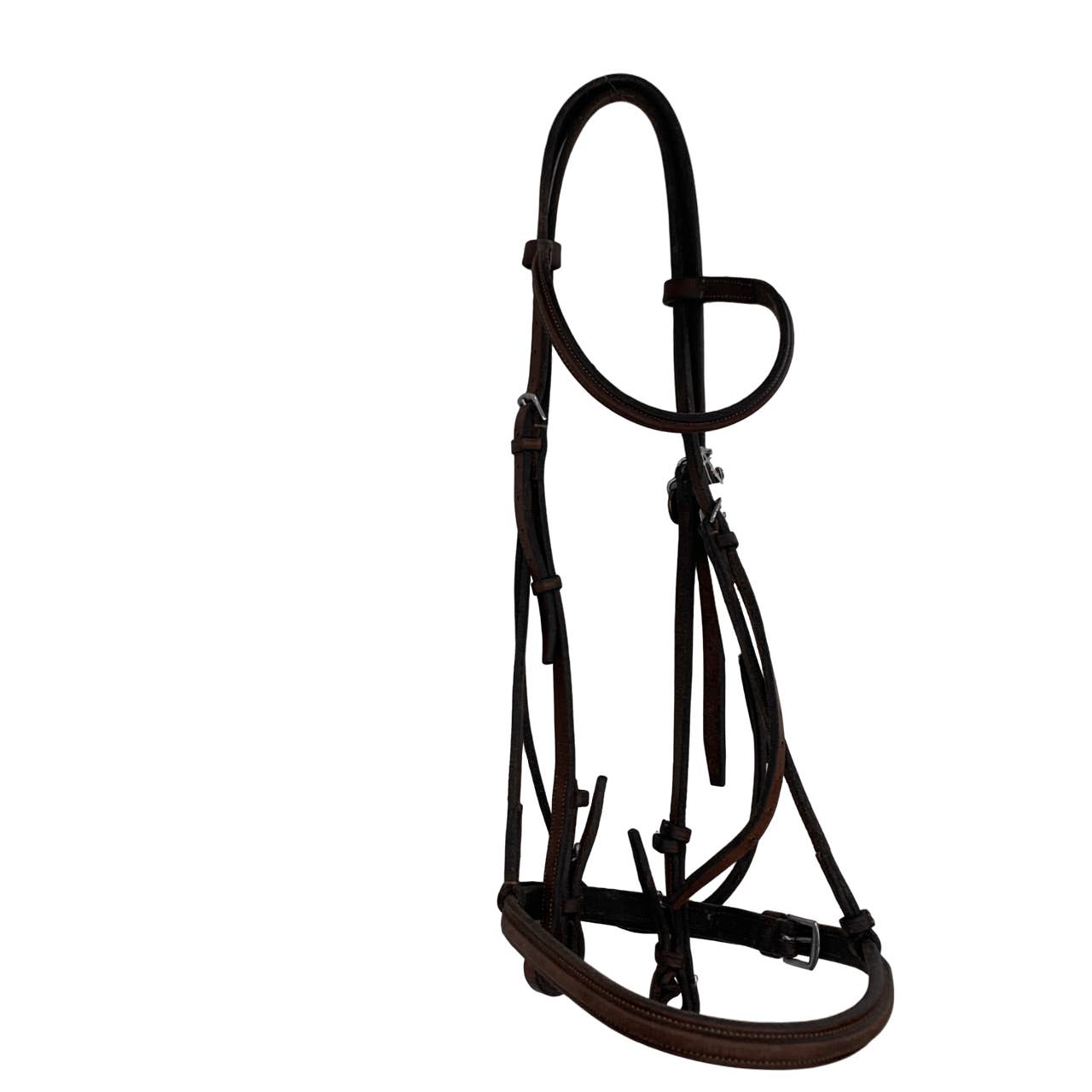 Raised English Bridle in Brown - Full