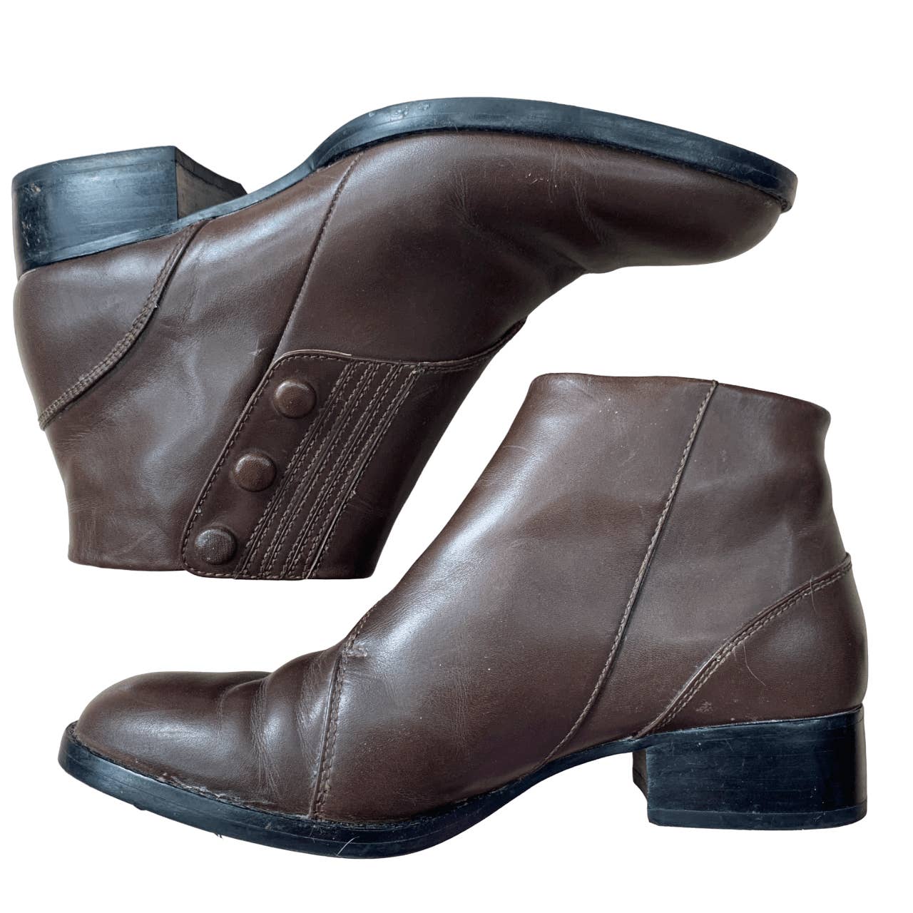 Ariat 'Spat' Ankle Boots in Brown - Woman's 11