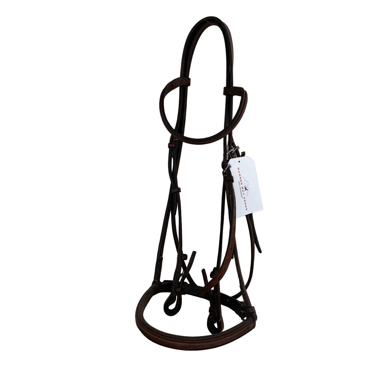 Raised English Bridle in Brown - Full