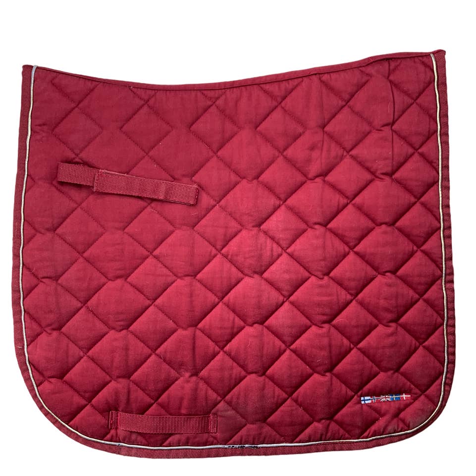 Horze 'Savannah' Dressage Saddle Pad in Red - Full