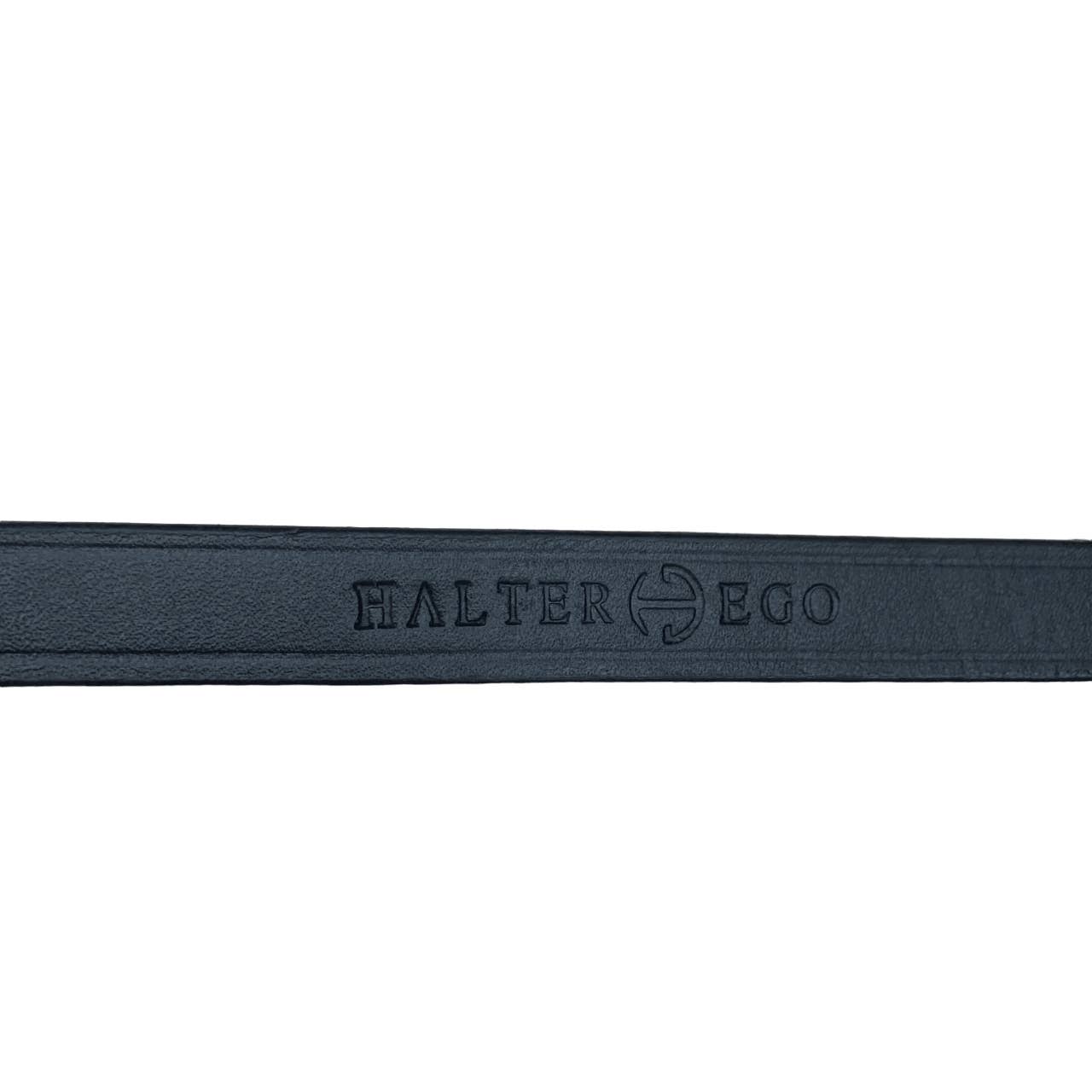 Halter Ego 'Luxury' Rubber Grip Leather Reins in Brown - 54"