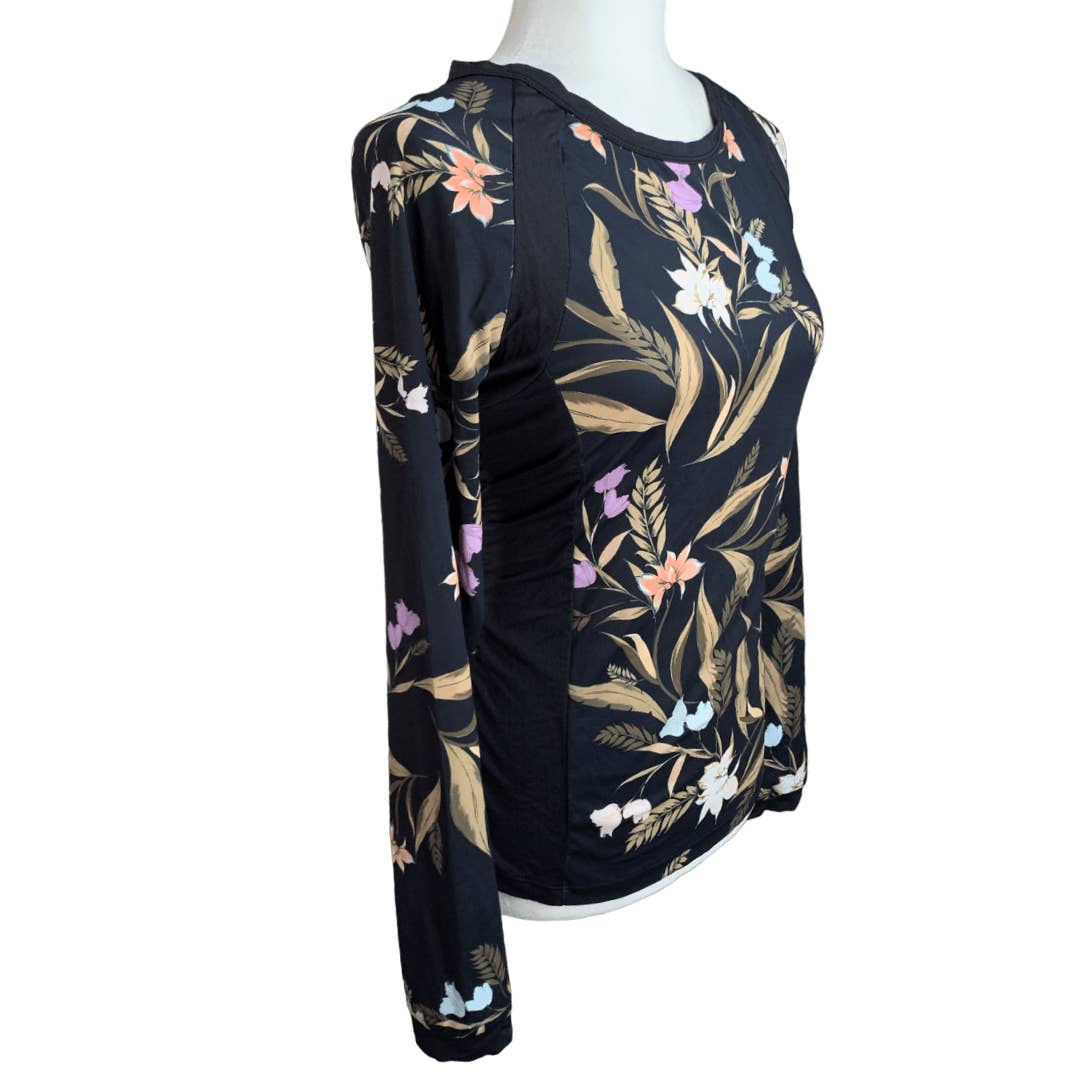 Kastel Denmark 'Asphalt Artichoke' SunShirt in Black - Medium
