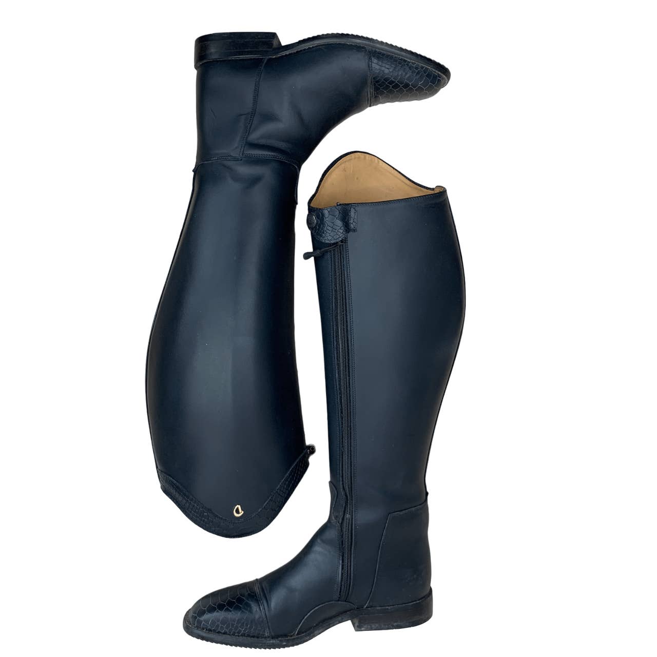 Derby Custom Dress Boots in Dark Navy - Woman's US 8.5-9