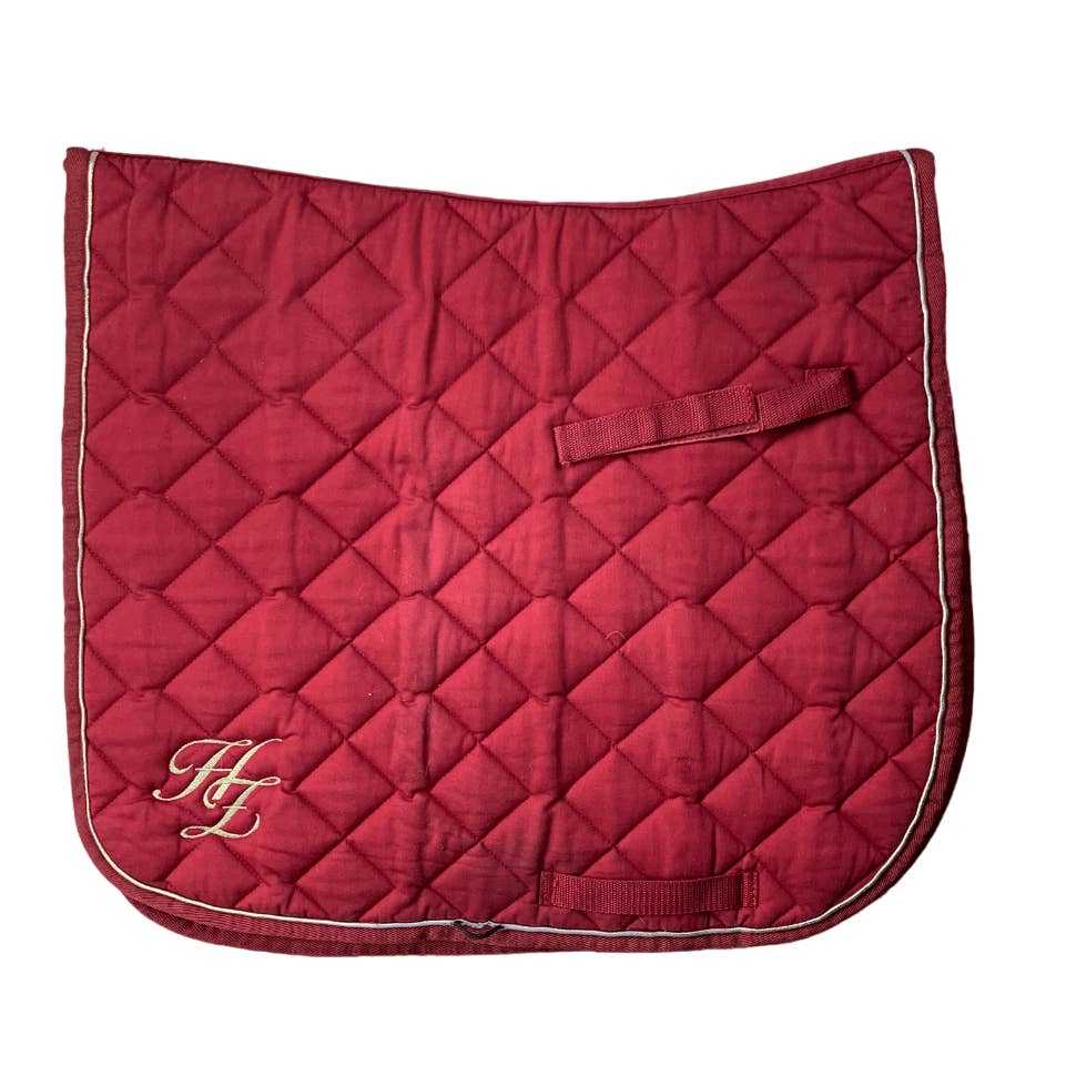Horze 'Savannah' Dressage Saddle Pad in Red - Full