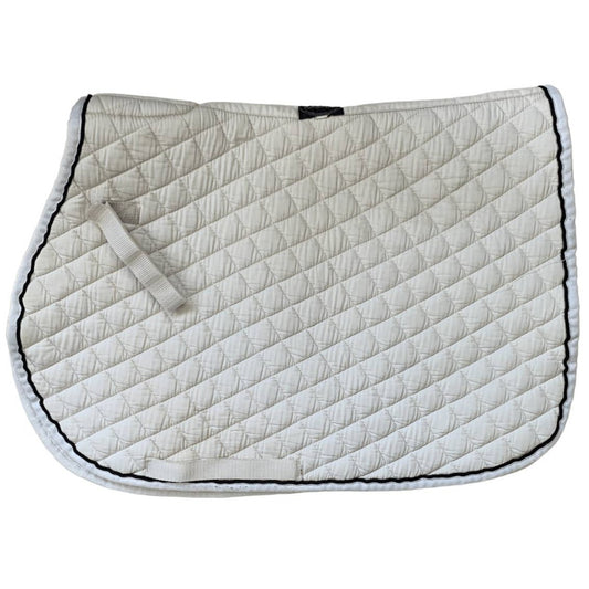 Weatherbeeta Quilted All Purpose Saddle Pad in White - Full