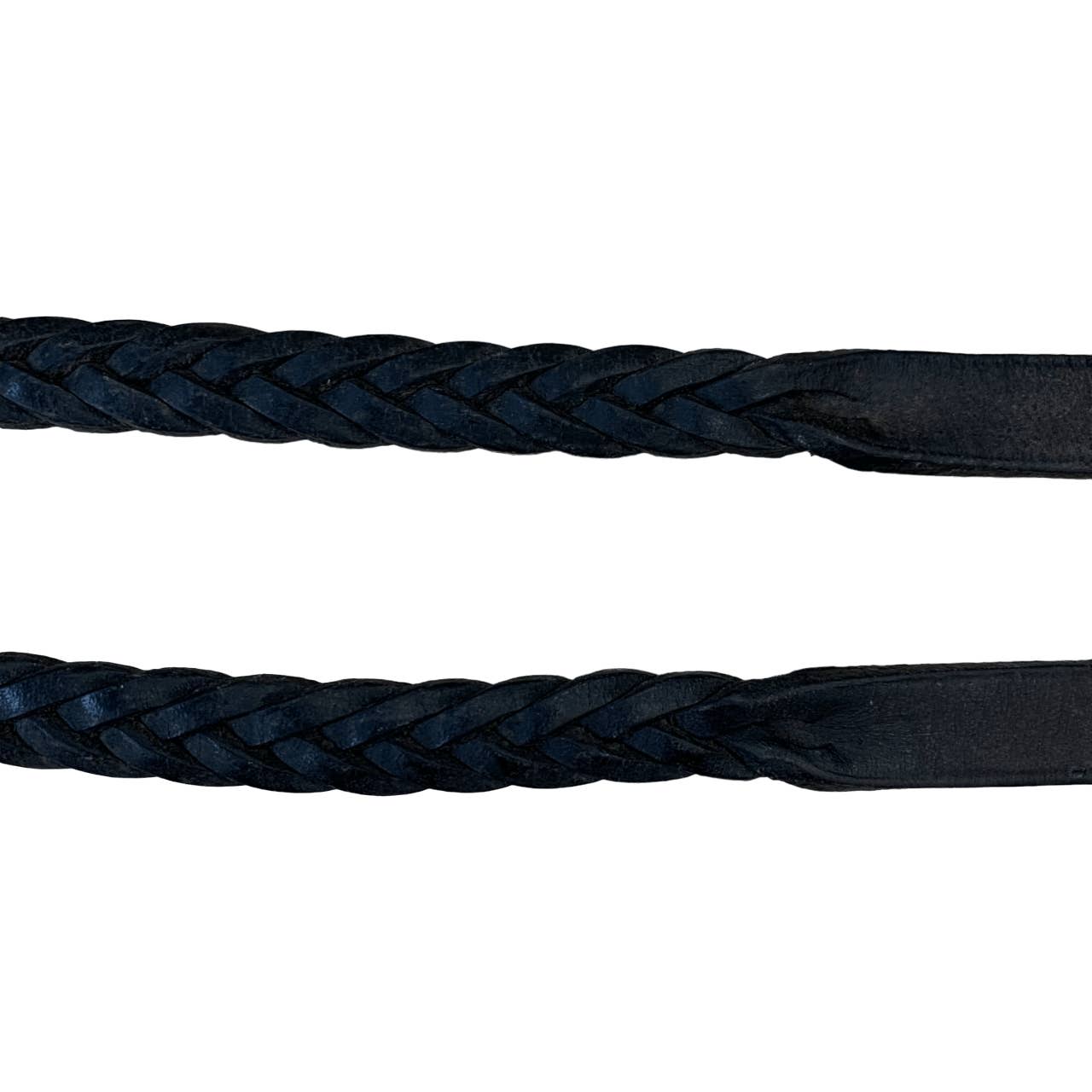 Tory Leather Plaited English Reins in Brown - 64"