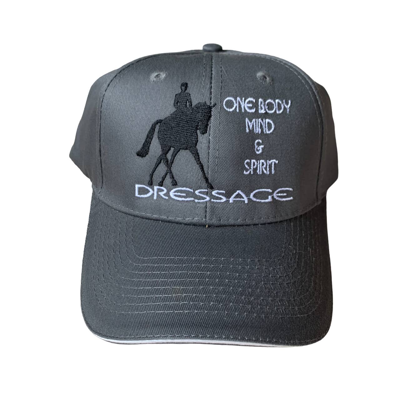 'One Body, Mind, & Spirit Dressage' Embroidered Equestrian Baseball Cap