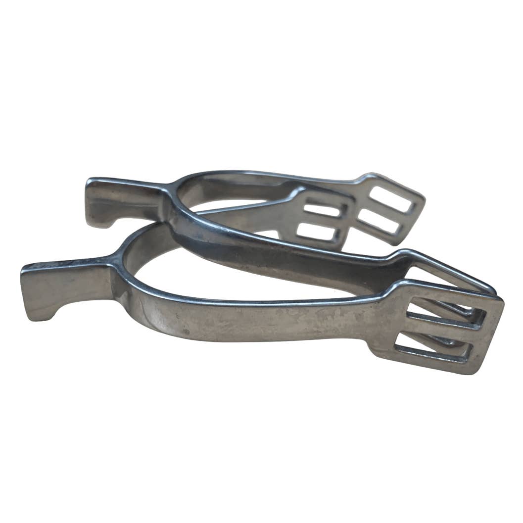 3/4" Hammerhead Spurs in Stainless Steel - Youth