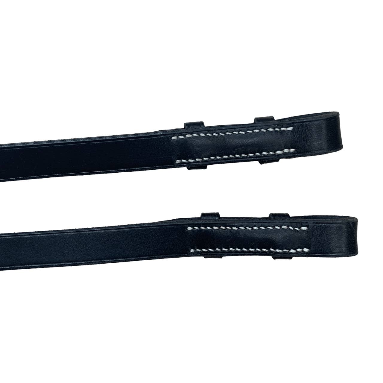 Flat English Reins  in Black - 51"