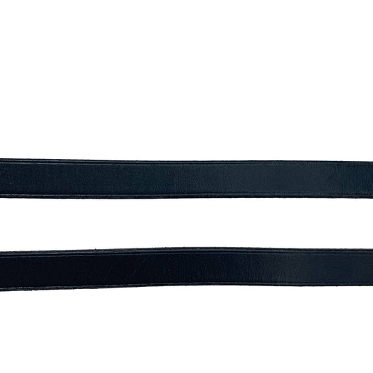 Flat English Reins  in Black - 51"