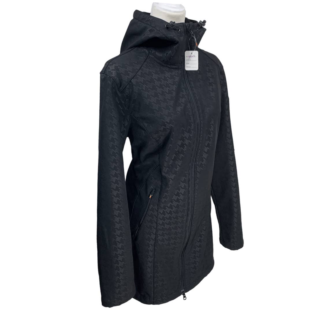 Kerrits 'Free Rein' Trench Coat in Black Hound's-tooth - Woman's X-Large
