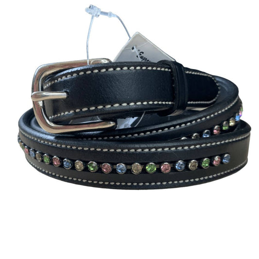 Horse Fare Products (HFP) Rhinestone Riding Belt in Black - 36