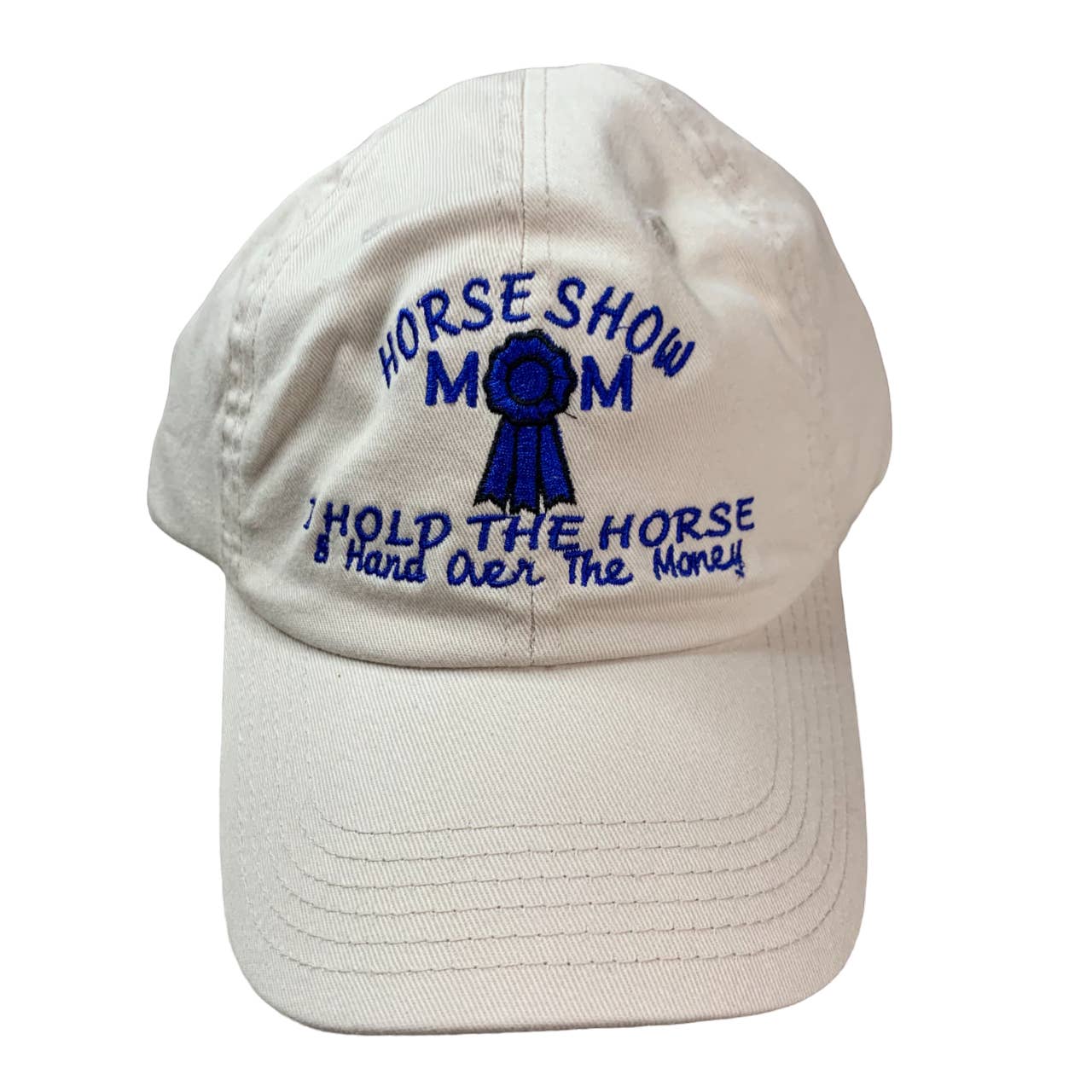 'Horse Show Mom' Embroidered Equestrian Baseball Cap - One Size