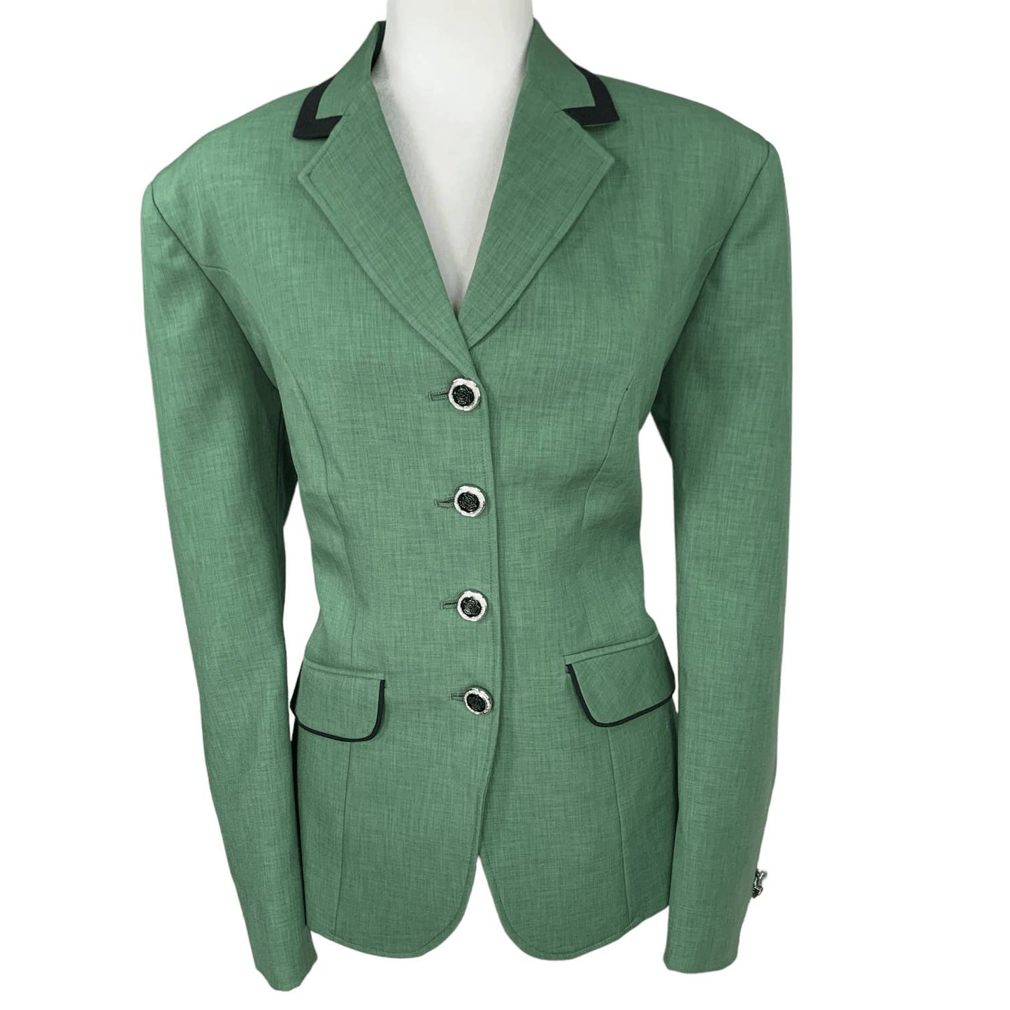 Custom-Made Show Jacket in Green - Woman's XL/XXL
