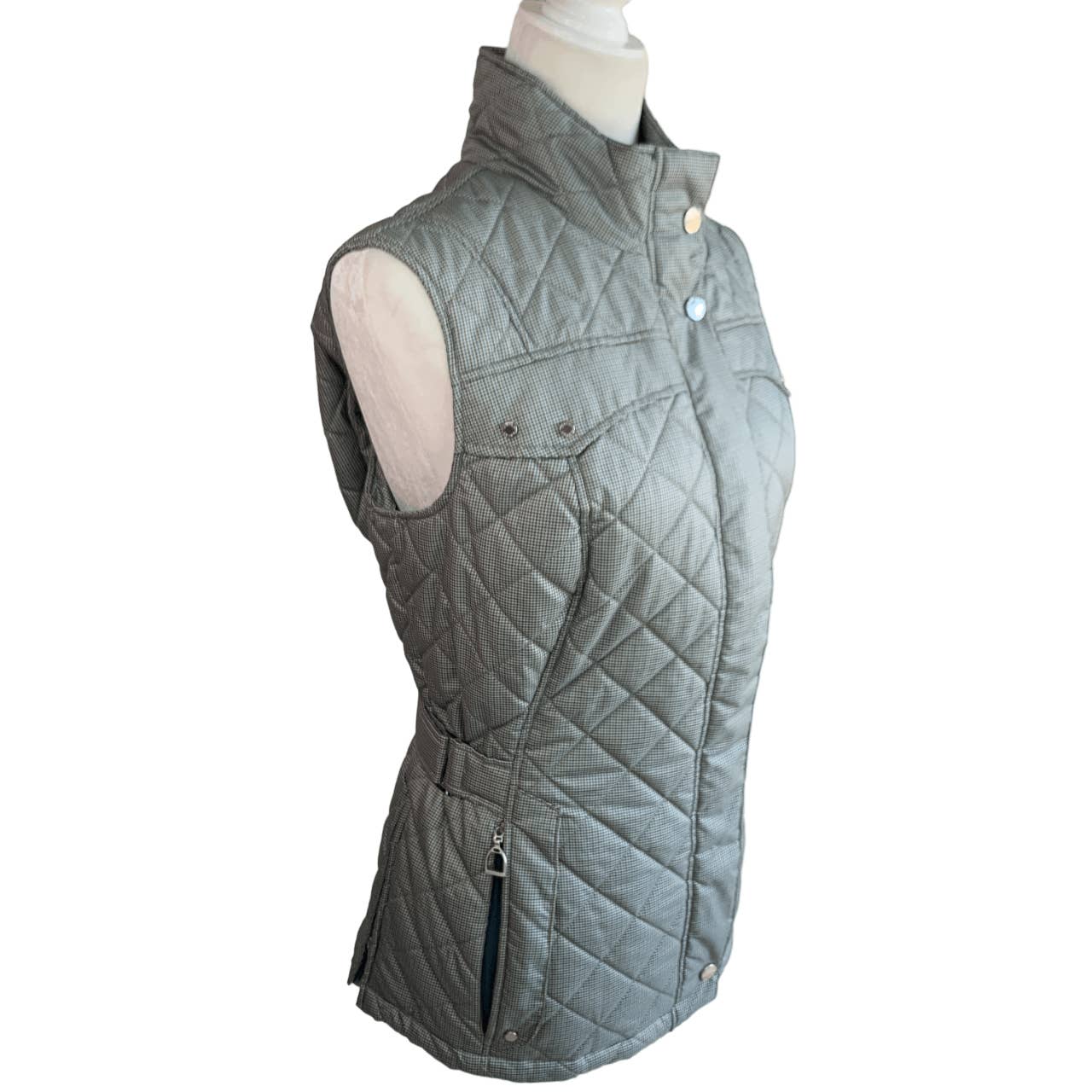 Ariat Quilted Riding Vest in Grey - Woman's X-Large