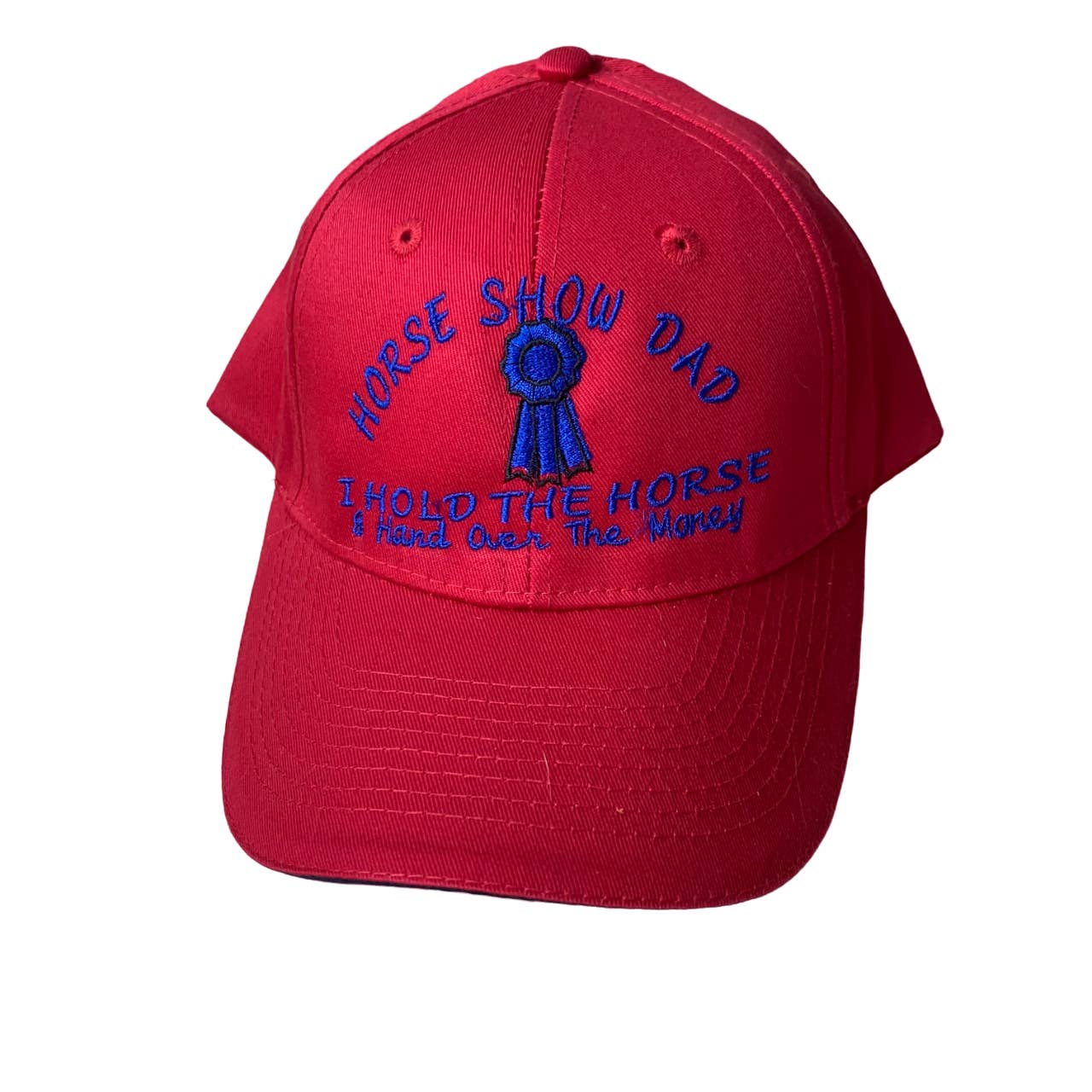 'Horse Show Dad' Embroidered Equestrian Baseball Cap - One Size