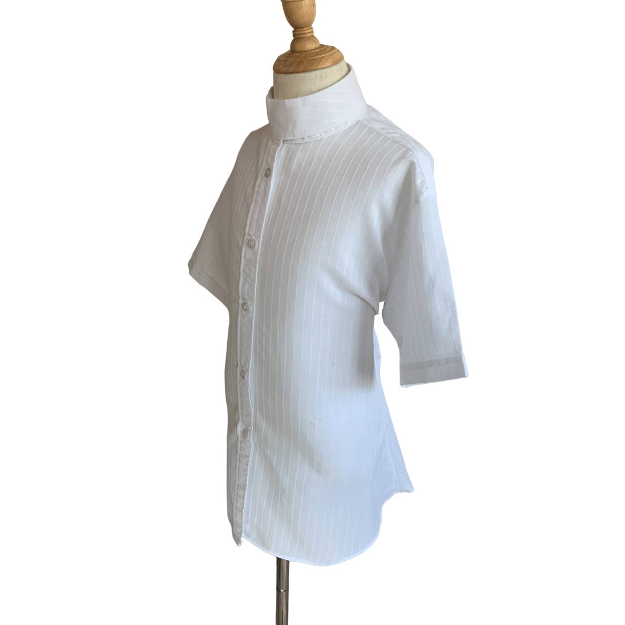 Devon-Aire Show Shirt in White - Youth 14R