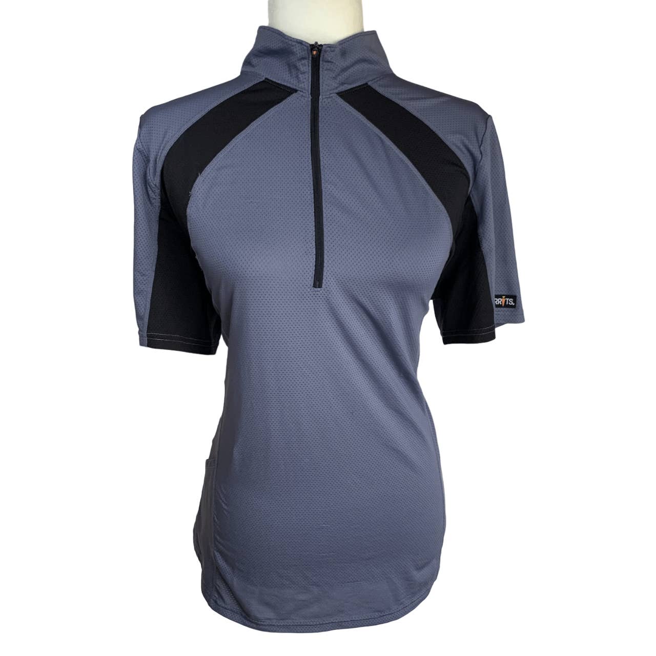 Kerrits Ice Fil® Flex Short Sleeve Riding Shirt in Grey - Ladies X-Large