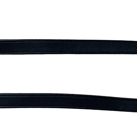 Flat English Reins  in Black - 58"