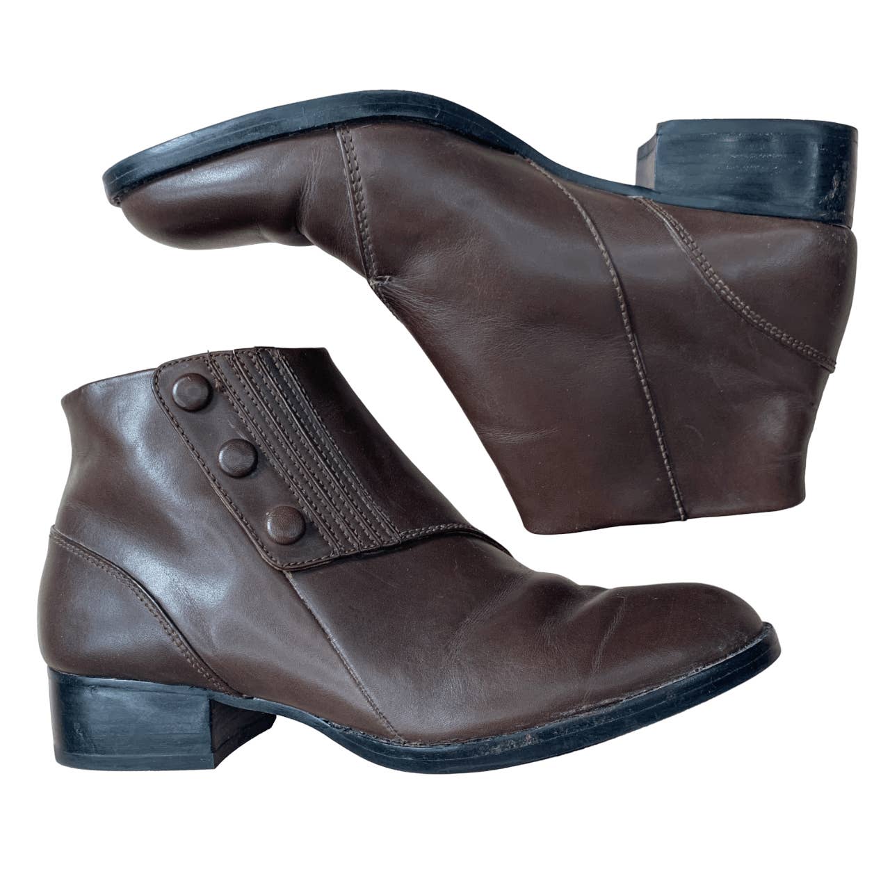 Ariat 'Spat' Ankle Boots in Brown - Woman's 11