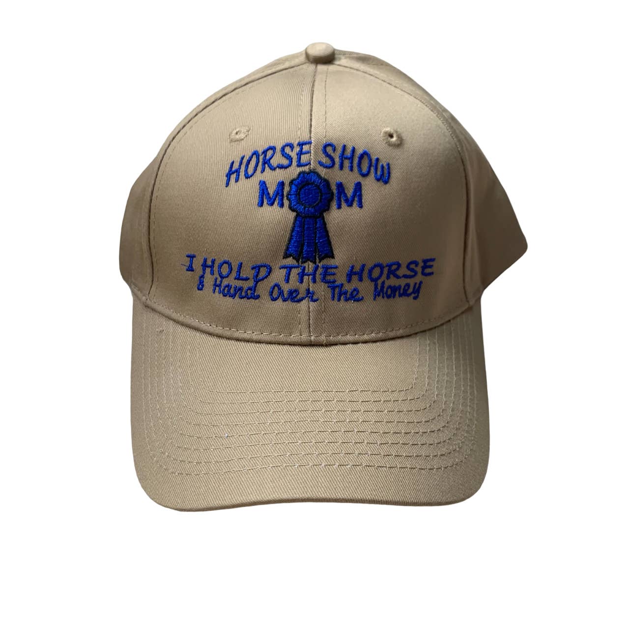'Horse Show Mom' Embroidered Equestrian Baseball Cap - One Size
