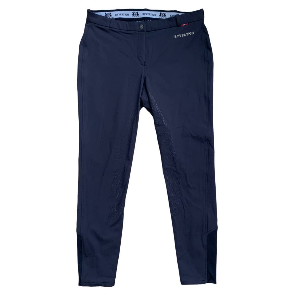 B Vertigo 'Tiffany' Full Seat Breeches in Navy Blue - Woman's X-Large