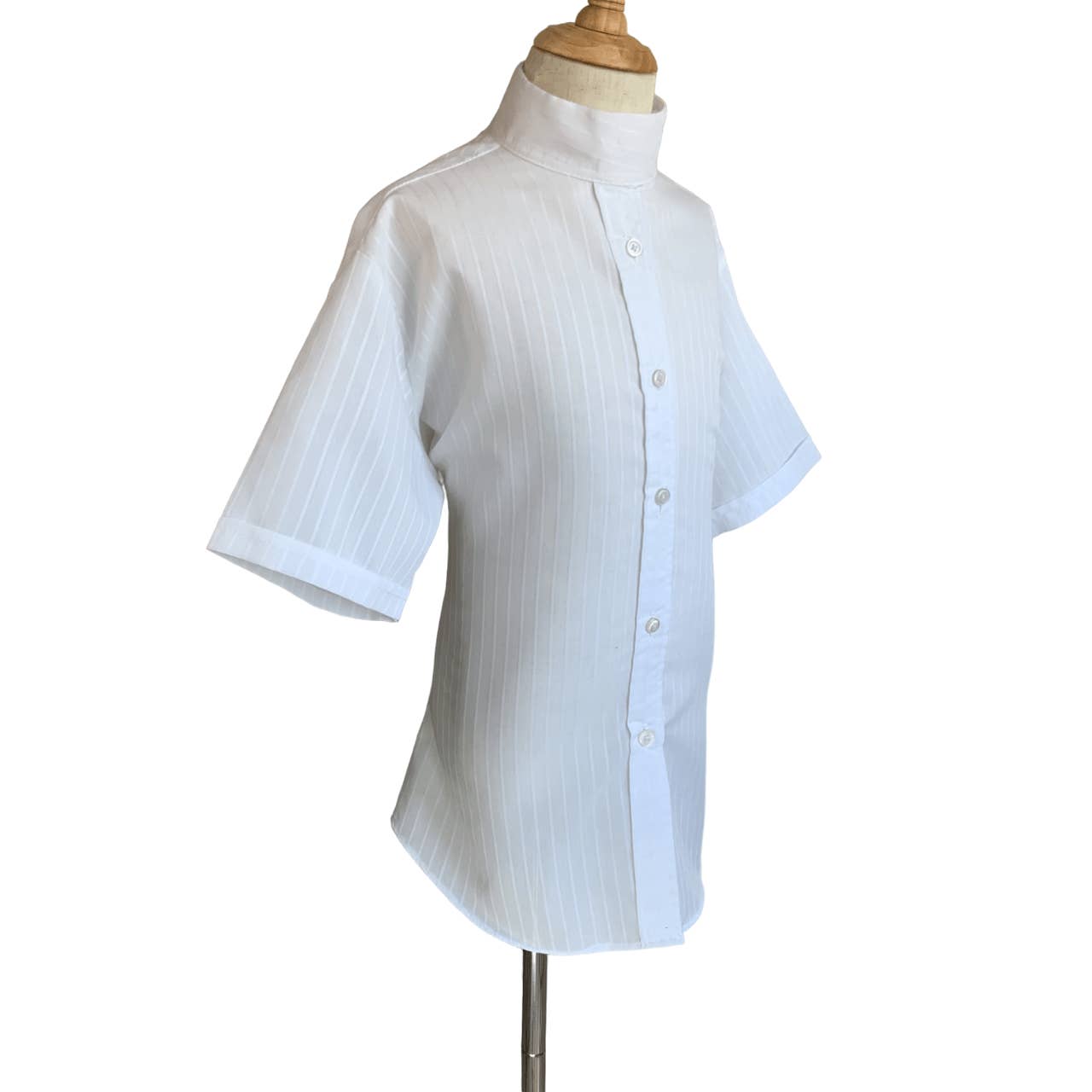 Devon-Aire Show Shirt in White - Youth 14R