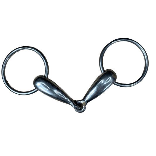 Hollow Mouth Loose Ring Snaffle in Stainless Steel - 5"