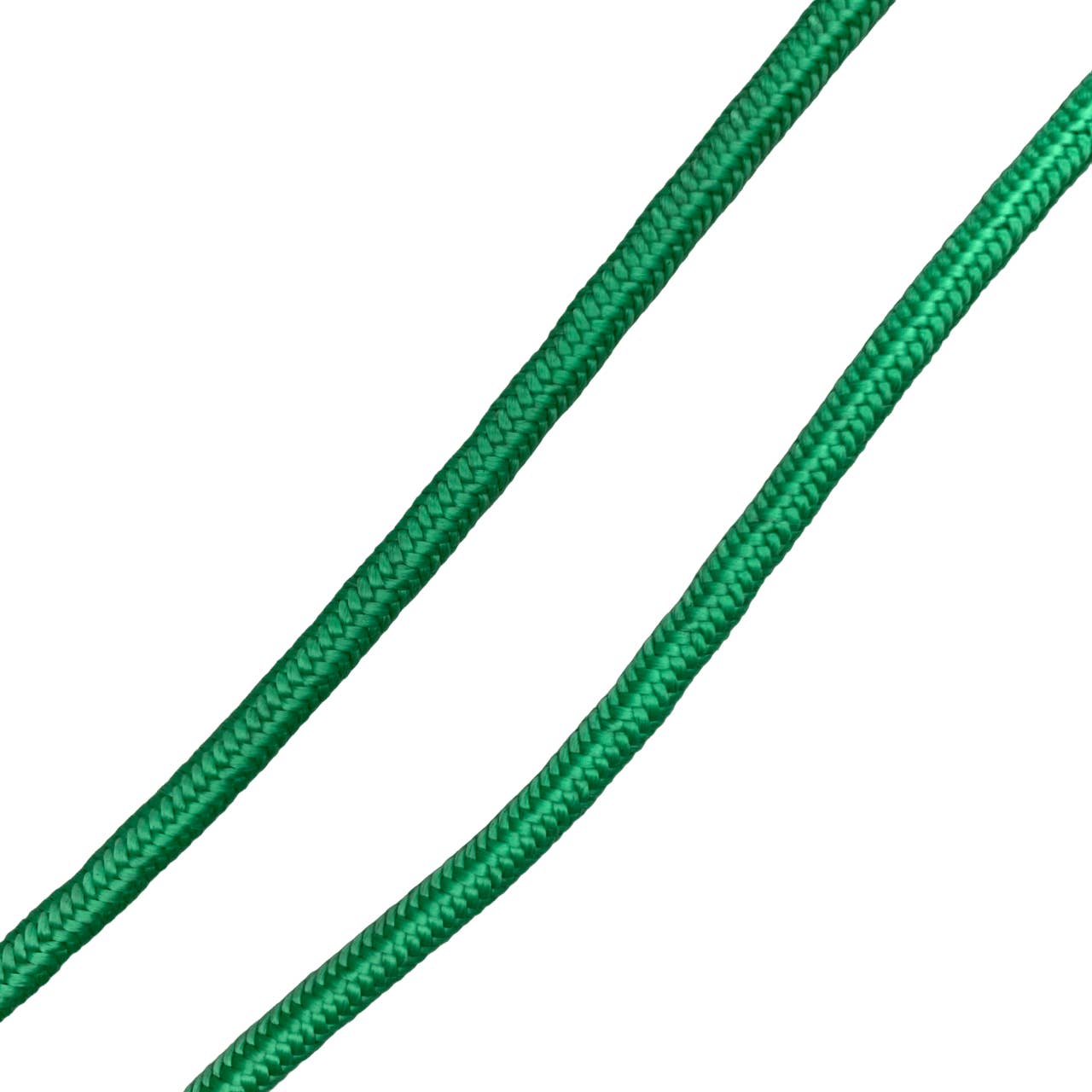 Nylon Solid Loop Rope Trail Reins in Bright Green - 8'