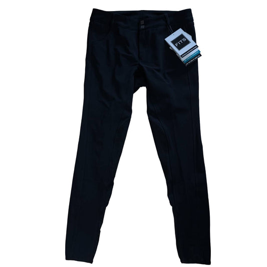 FITS Ltd. 'Pippa' Knee Patch Breech in Black - Woman's 32L