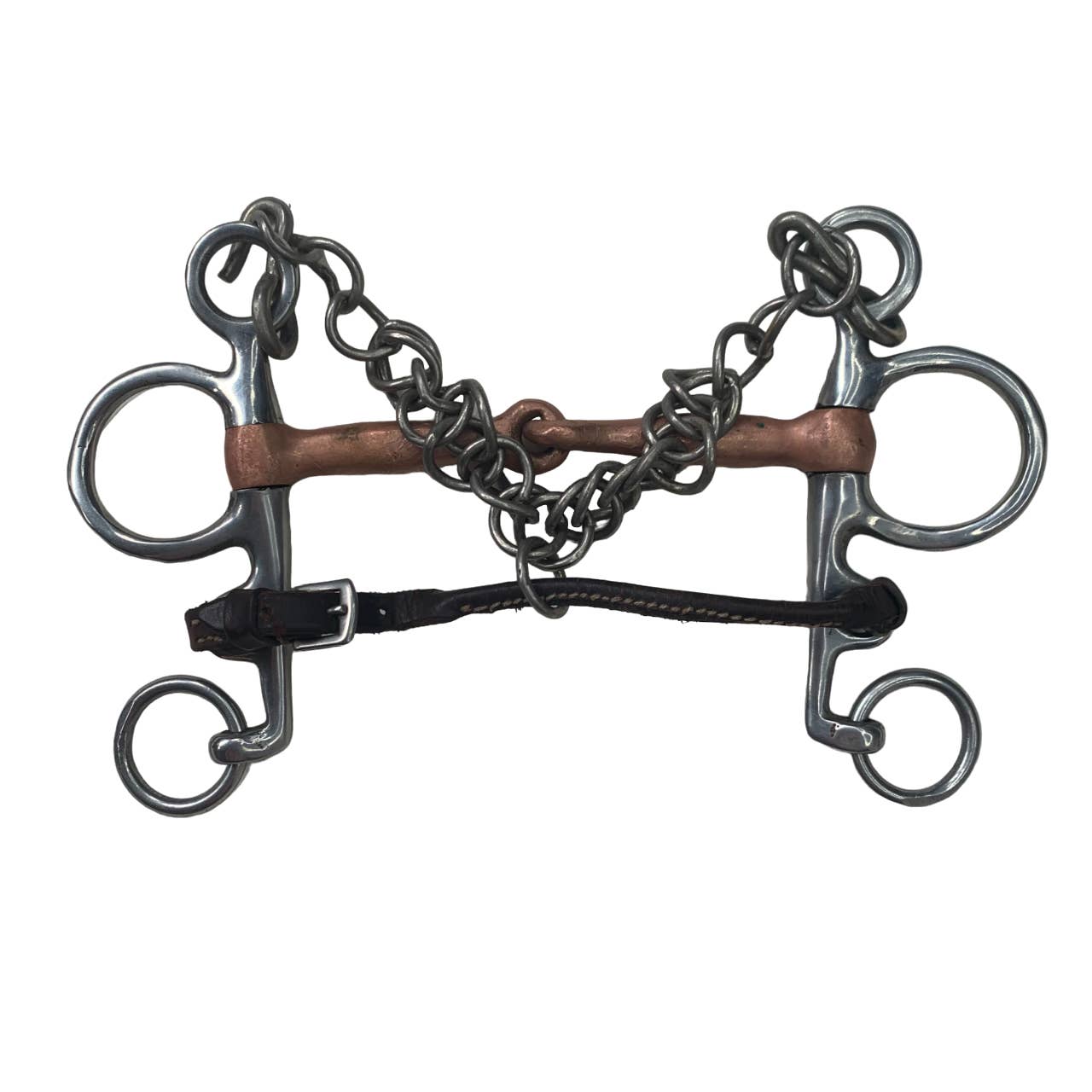 Jointed Pelham Snaffle in Copper - 5 1/4"