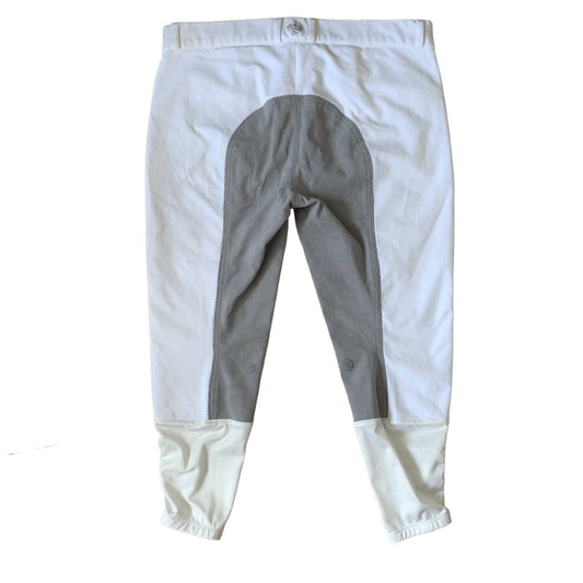Ovation 'Celebrity Slim Secret' Classic Full Seat Breech in White - Woman's 38R