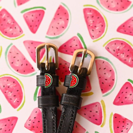 Dreamers & Schemers Watermelon Spur Straps in Black - 17"