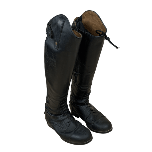 Ariat 'Heritage Contour' Field Boots in Black - Women's 6 Med/Slim